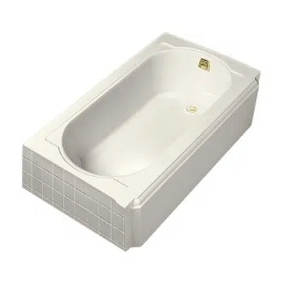 Image for K-724-g0 Memoirs® 60" x 33-3/4" alcove BubbleMassage™ air bath with White airjet color finish and right-hand drain