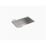 k-5409 strive® 29" x 18-5/16" x 9-5/16" undermount single-bowl medium kitchen sink with rack