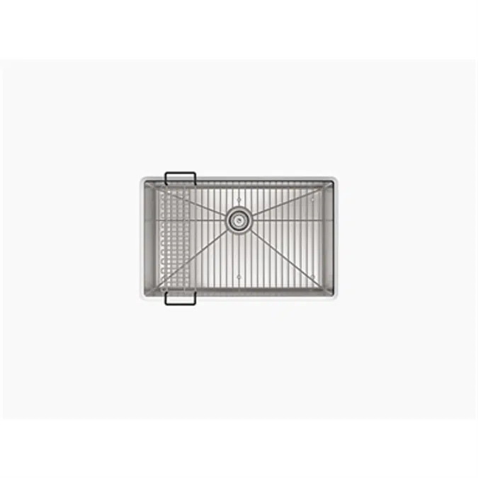K-5409 Strive® 29" x 18-5/16" x 9-5/16" Undermount single-bowl medium kitchen sink with rack