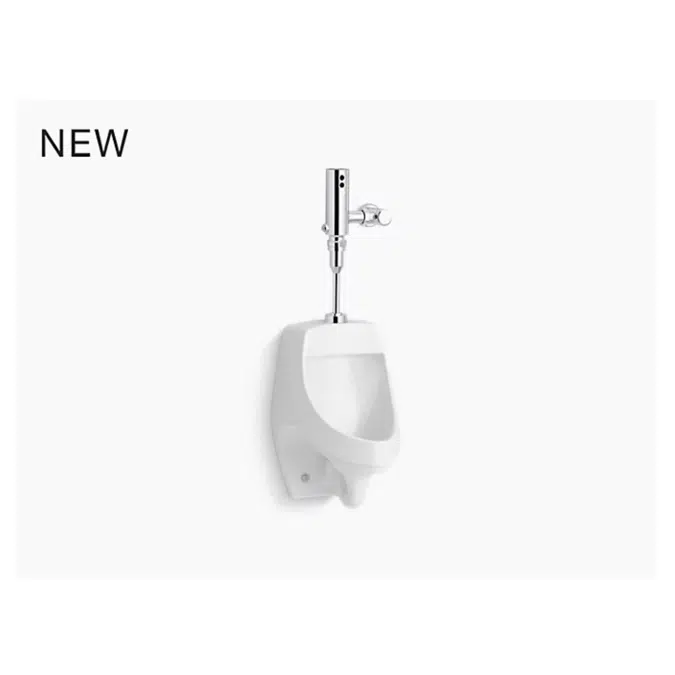 Dexter™ High-efficiency urinal with Mach® Tripoint® touchless 0.5 gpf HES-powered flushometer