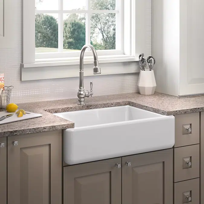 Whitehaven® 32-3/4" undermount single-bowl farmhouse kitchen sink