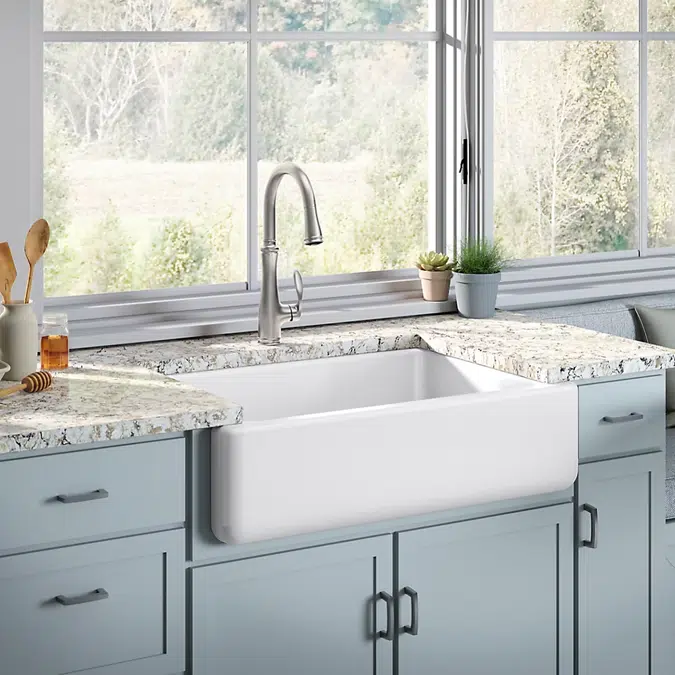 Whitehaven® 32-3/4" undermount single-bowl farmhouse kitchen sink