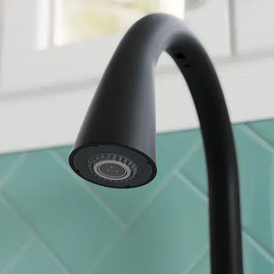 Imagem para Setra® Touchless pull-down kitchen faucet with soap/lotion dispenser}