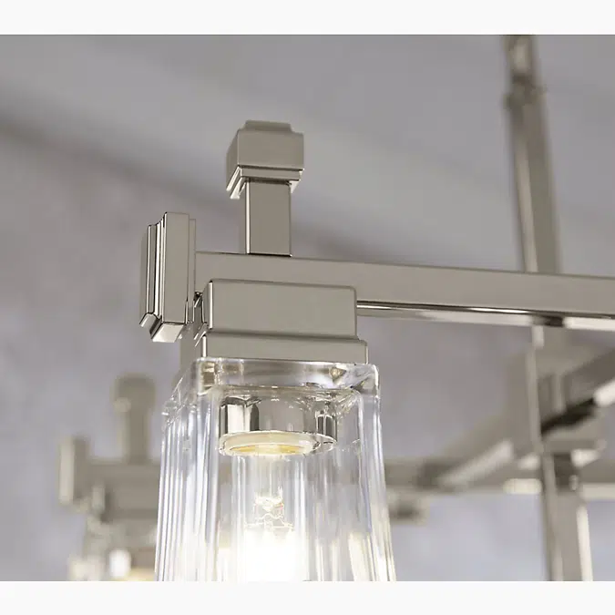 Riff® 35" x 32-1/2" eight-light chandelier