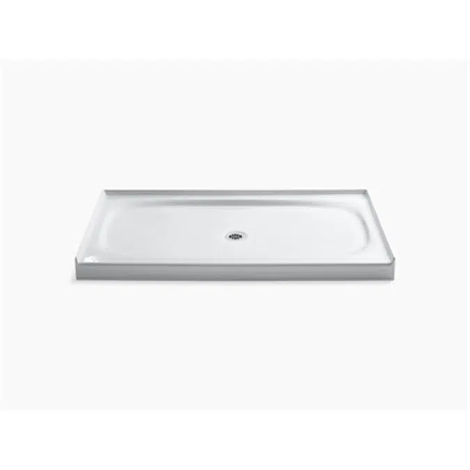 K-9055 Salient® 60" x 36" single threshold center drain shower base