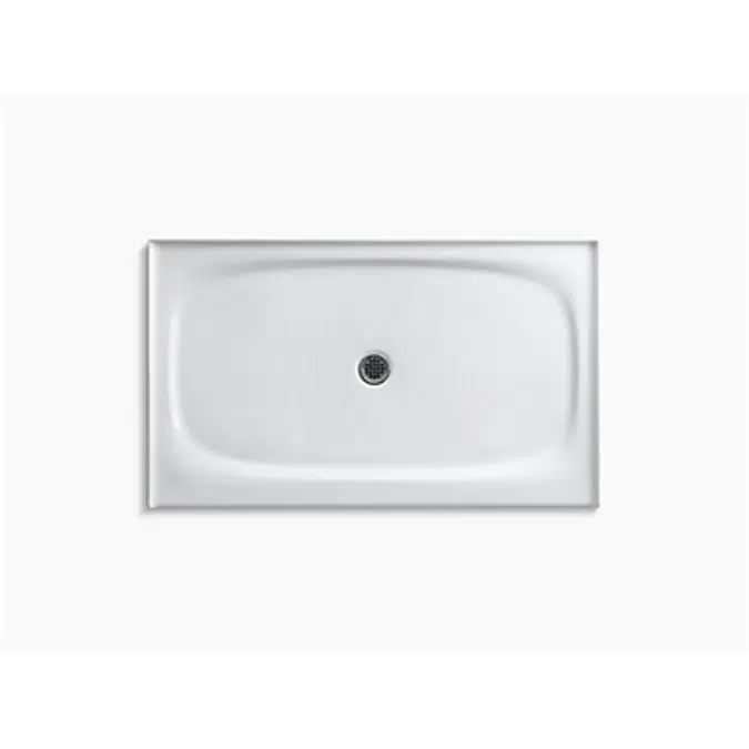 K-9055 Salient® 60" x 36" single threshold center drain shower base