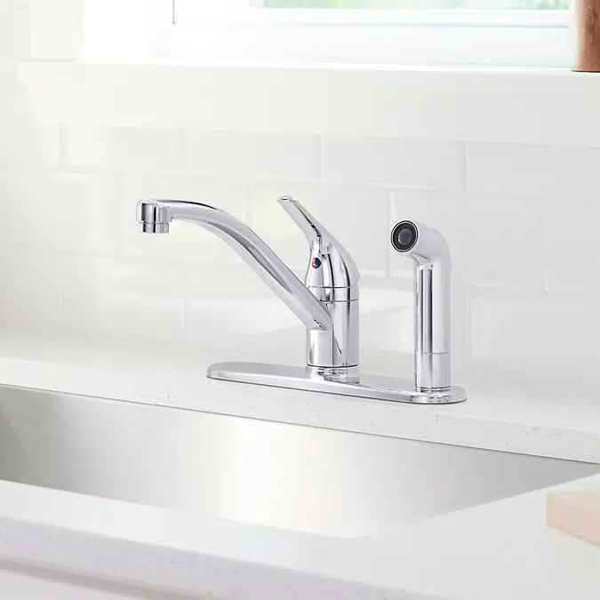 Jolt® Single-handle kitchen sink faucet with side sprayer