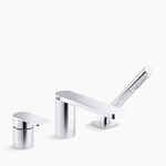 parallel® deck-mount bath faucet with handshower