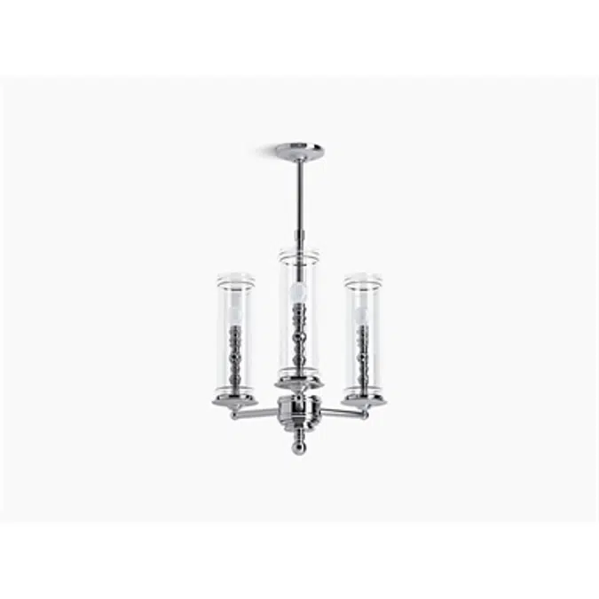 K-23342-CH03 Damask® Three-light chandelier