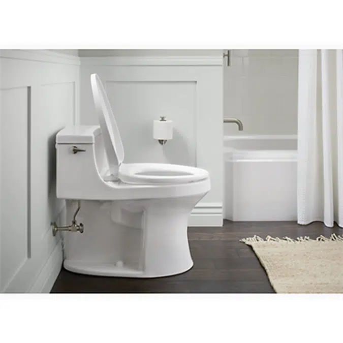 K-10349 PureWarmth® Quiet-Close™ Heated elongated toilet seat with LED nightlight