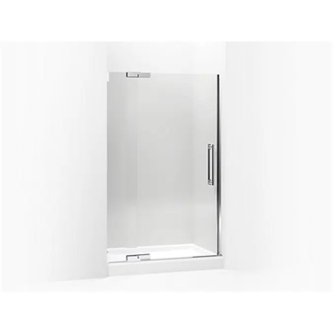 K-705704-L Purist® Pivot shower door, 72-1/4" H x 45-1/4 - 47-3/4" W, with 3/8" thick Crystal Clear glass