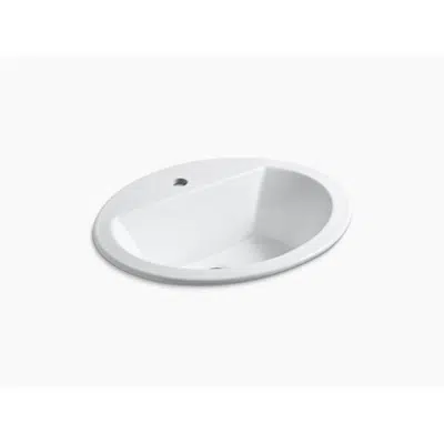 Image for K-2699-1 Bryant® Oval Drop-in bathroom sink with single faucet hole