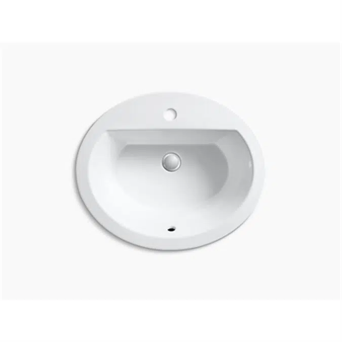 K-2699-1 Bryant® Oval Drop-in bathroom sink with single faucet hole