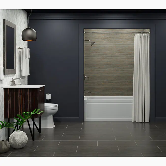 Archer® 60" x 30" alcove bath, left drain
