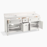 malin™ by studio mcgee 72" bathroom vanity cabinet with sinks and quartz top
