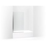k-707105-l aerie® bath screen, 56-15/16"h x 32"w with 1/4" thick crystal clear glass and square corner