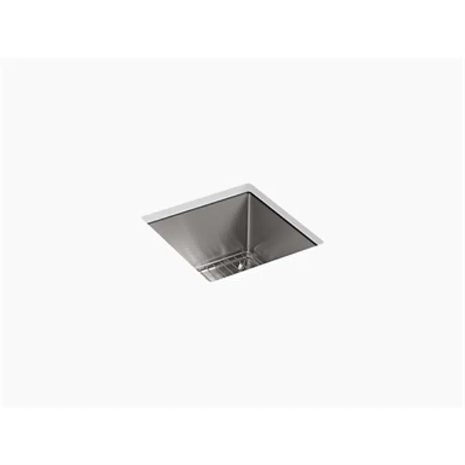 K-5287 Strive® 15" x 15" x 9-5/16" Undermount bar sink with rack