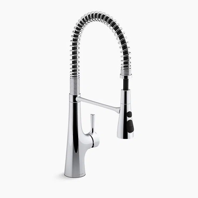 Tempered® Single-handle semi-professional kitchen sink faucet