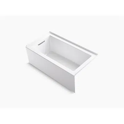 Image pour K-1957-LA Underscore® Rectangle 60" x 32" alcove bath with integral apron, integral flange and left-hand drain