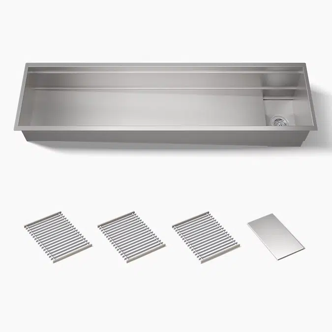 Synthos™ 69-3/4" undermount single-bowl kitchen sink