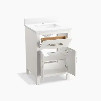 Image for Kresla™ 24" bathroom vanity cabinet with sink and quartz top