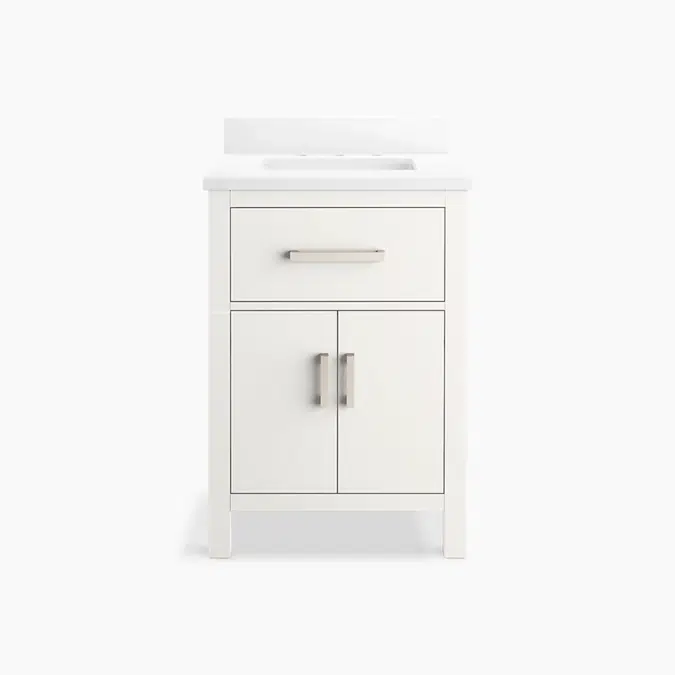 Kresla™ 24" bathroom vanity cabinet with sink and quartz top