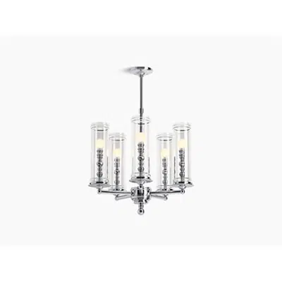 afbeelding voor K-23347-CH05 Damask® Five-light chandelier