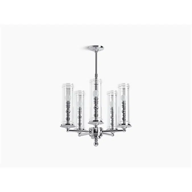 K-23347-CH05 Damask® Five-light chandelier