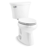 cavata® the complete solution® two-piece elongated toilet, dual-flush