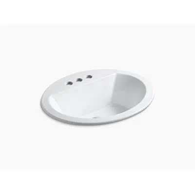 kuva kohteelle K-2699-4 Bryant® Oval Drop-in bathroom sink with 4" centerset faucet holes