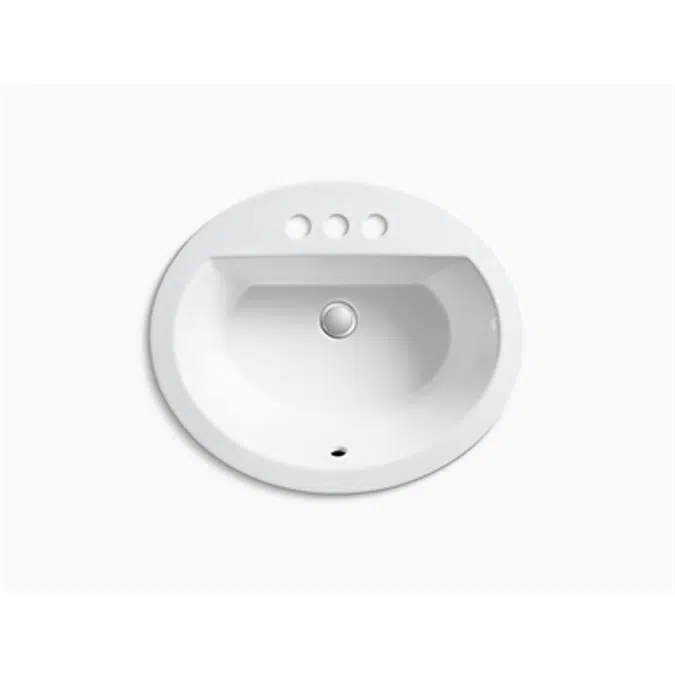 K-2699-4 Bryant® Oval Drop-in bathroom sink with 4" centerset faucet holes