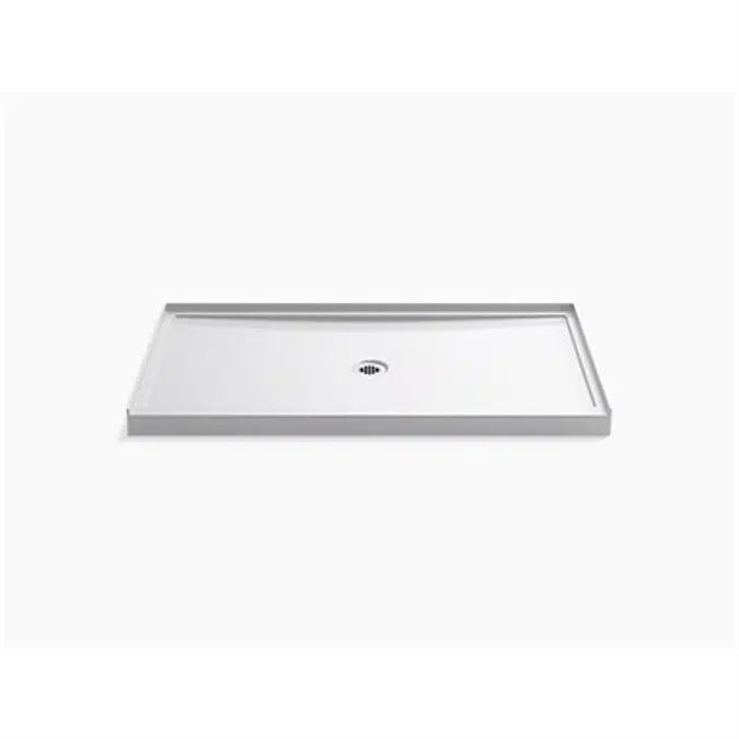 K-8649 Rely® 60" x 34" single-threshold shower base with center drain