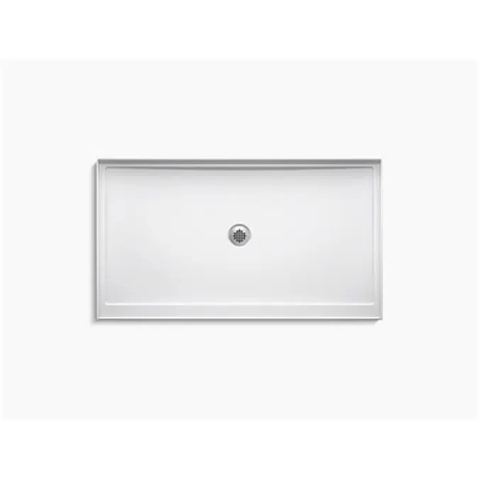 K-8649 Rely® 60" x 34" single-threshold shower base with center drain