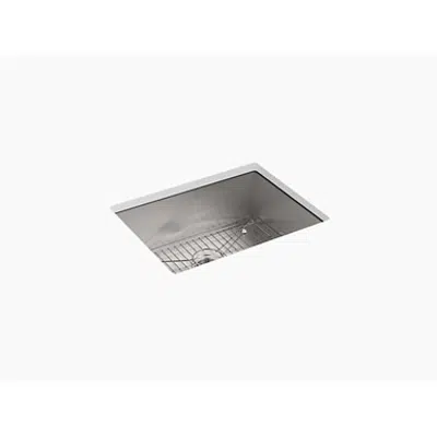 kép a termékről - K-3822-4 Vault™ 25" x 22" x 9-5/16" Top-mount/undermount single-bowl kitchen sink with 4 faucet holes