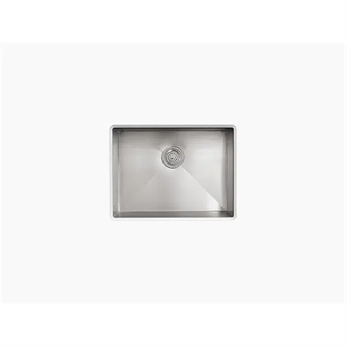 K-3822-4 Vault™ 25" x 22" x 9-5/16" Top-mount/undermount single-bowl kitchen sink with 4 faucet holes