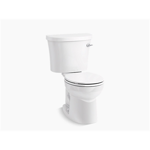 k-25097-sstr kingston™ two-piece round-front 1.28 gpf toilet with right-hand trip lever, tank cover locks and antimicrobial finish