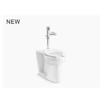 modflex™ adjust-a-bowl™ antimicrobial toilet with mach® tripoint® touchless 1.28 gpf hes-powered flushometer