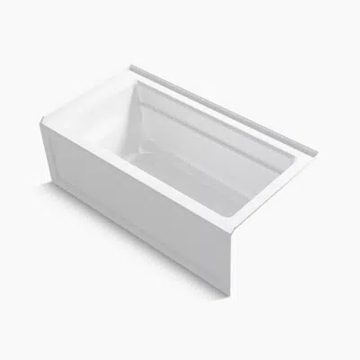 obraz dla Archer® 60" x 32" alcove bath with integral apron, right drain
