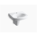 k-2035-1 pinoir® wall-mount bathroom sink with single faucet hole