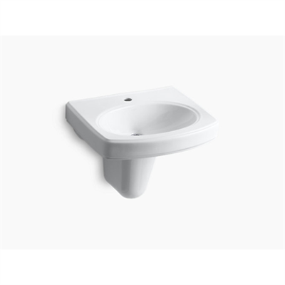 afbeelding voor K-2035-1 Pinoir® Wall-mount bathroom sink with single faucet hole