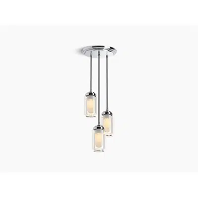 Image for K-22657-CH03 Artifacts® Three-light chandelier