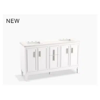 K-33547-ASB Southerk™ 60" bathroom vanity set图像