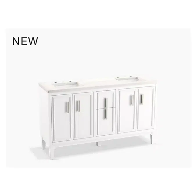 K-33547-ASB Southerk™ 60" bathroom vanity set