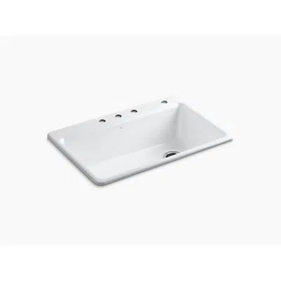 imagen para K-5871-4A2 Riverby® 33" x 22" x 9-5/8" top-mount single bowl workstation kitchen sink w/ accessories
