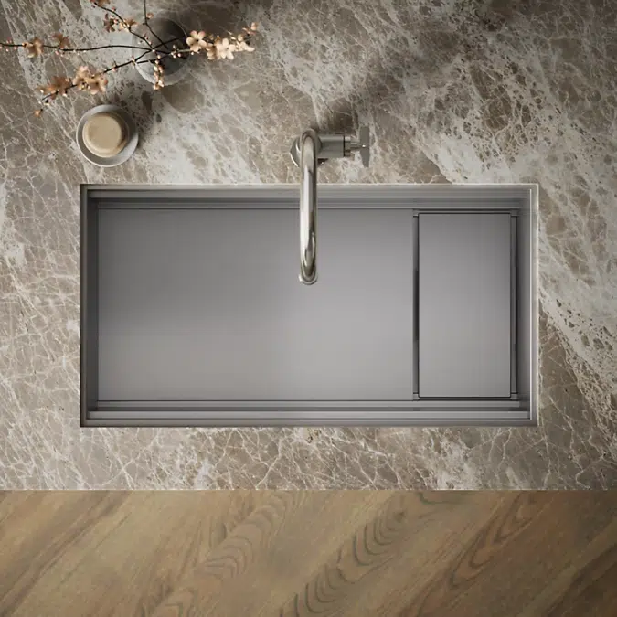 Synthos™ 33-3/4" undermount single-bowl workstation kitchen sink