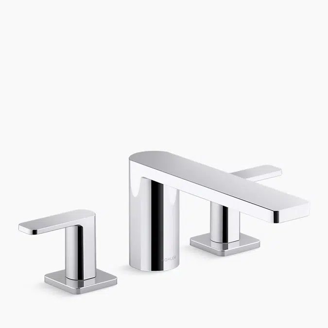 BIM objects - Free download! Parallel® Deck-mount bath faucet | BIMobject