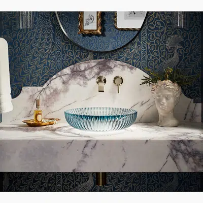 Salute™ 15" round vessel bathroom sink, no overflow图像