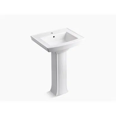 Image for K-2359-1 Archer® Pedestal bathroom sink with single faucet hole