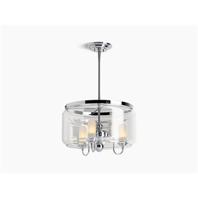 Image for K-22656-CH03 Artifacts® Three-light chandelier