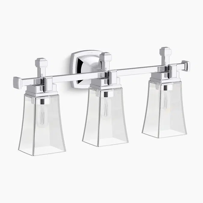 Riff® 25" three-light sconce